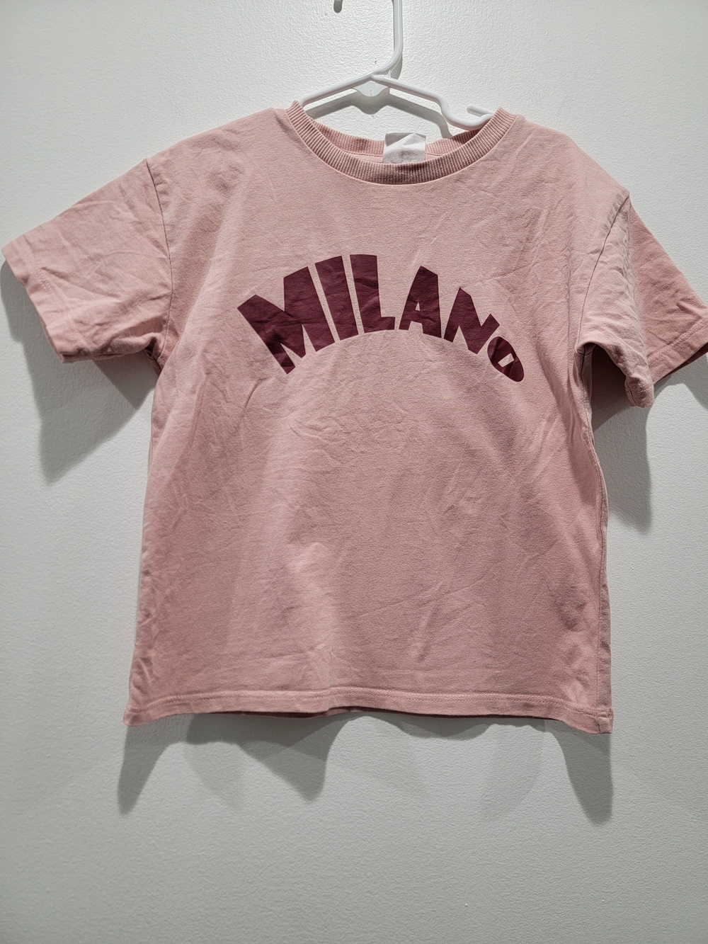 Zara Kids Pink Milano Graphic Tee Sz 4-5 Years
